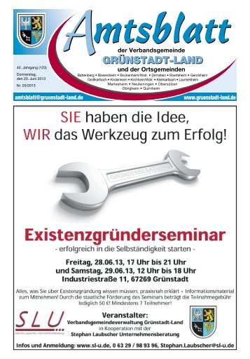 KW 25 Gruenstadt.pdf - Verbandsgemeinde Grünstadt-Land