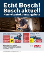 Bosch Blau Aktionen Januar bis Ende April 2014