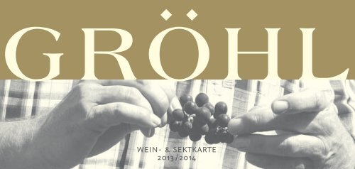 Weinkarte 2014 - Weingut Gröhl