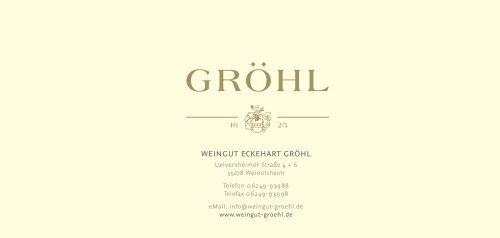 Weinkarte 2014 - Weingut Gröhl