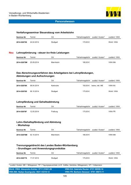 Gesamtprogramm - Württembergische Verwaltungs