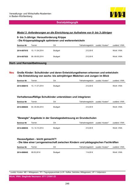 Gesamtprogramm - Württembergische Verwaltungs