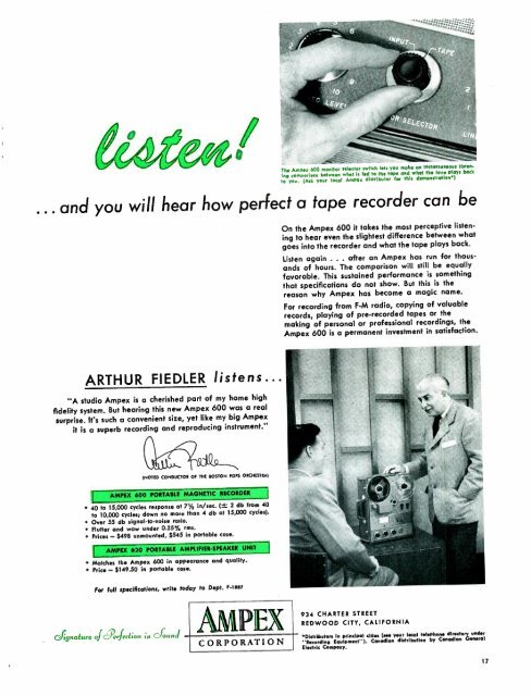 Tape Recording Magazine - AmericanRadioHistory.Com