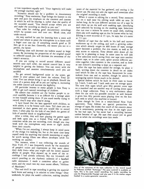 Tape Recording Magazine - AmericanRadioHistory.Com