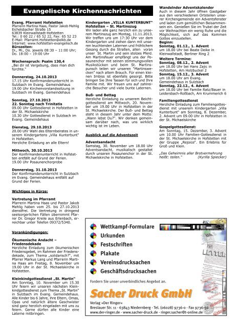 AMTS- UND MITTEILUNGSBLATT - Leidersbach