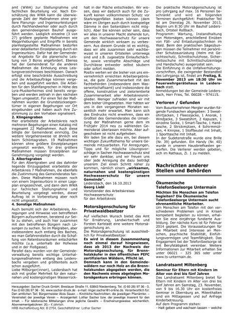 AMTS- UND MITTEILUNGSBLATT - Leidersbach