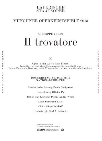 Cast list as PDF Download - Bayerische Staatsoper
