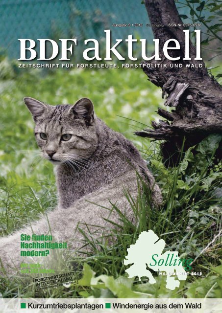 Ausgabe 09/2013 - Bund Deutscher Forstleute (BDF)