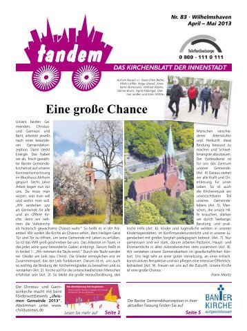 tandem 83 - Christus- und Garnisonkirche Wilhelmshaven