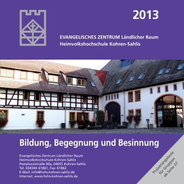 Unsere Veranstaltungen und Kurse 2013 - Diakonie Leipziger Land