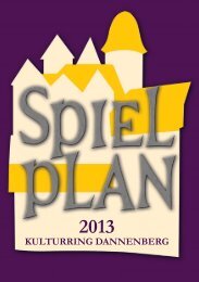 Spielplan Kulturring Dannenberg e.V. 2013 (pdf 6,46 MB)