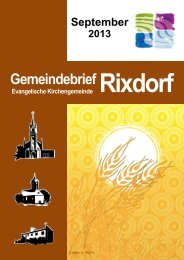 September 2013 - Ev. Kirchengemeinde Rixdorf