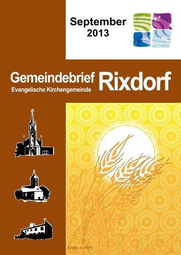 September 2013 - Ev. Kirchengemeinde Rixdorf
