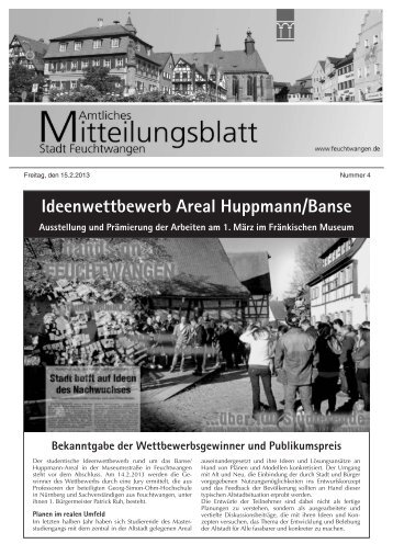 Mitteilungsblatt Nr 04 vom 15.02.2013 - Stadt Feuchtwangen
