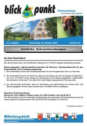 Mitteilungsblatt - Gemeinde Friesenheim