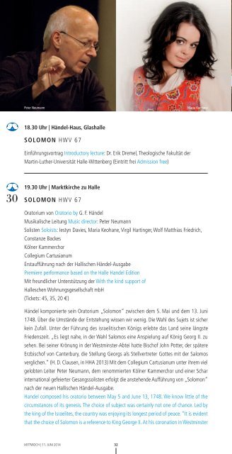 5. – 15. Juni 2014 in Halle (Saale) - Händel-Festspiele Halle - Stadt ...