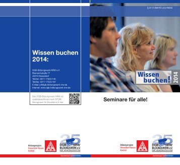 Seminarangebote für alle 2014 - IGM Service