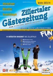 Zillertaler Gästezeitung Winter 2014