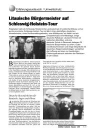 Litauische BÃ¼rgermeister auf Schleswig-Holstein-Tour - INFOBALT