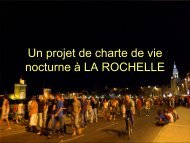 Un projet de charte de vie nocturne Ã  LA ROCHELLE - Centre d ...