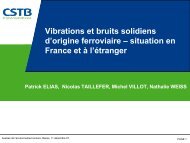 Vibrations et bruits solidiens d'origine ferroviaire â situation en ...