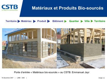 MatÃ©riaux et Produits Bio-sourcÃ©s