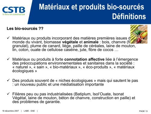 MatÃ©riaux et Produits Bio-sourcÃ©s