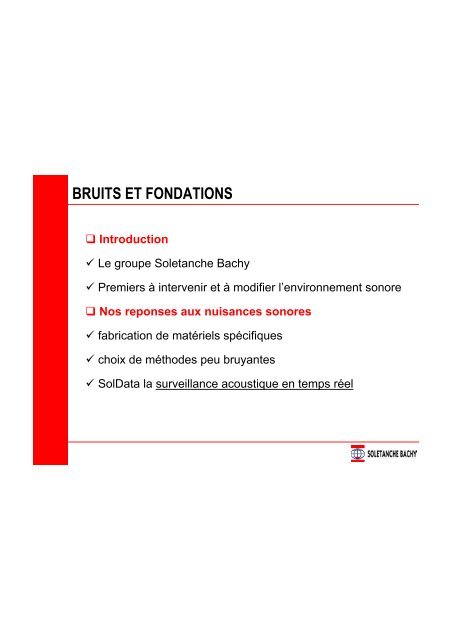 Bruits & Fondations Eric Gastine