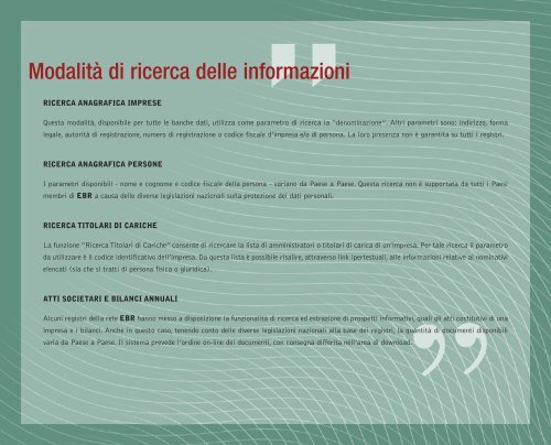 European Business Register - InfoCamere