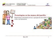 TECNOLOGIAS EN MANOS DEL PUEBLO.pdf - FundaciÃ³n Infocentro