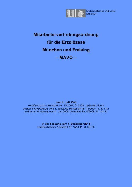 MAVO - Erzbistum München und Freising