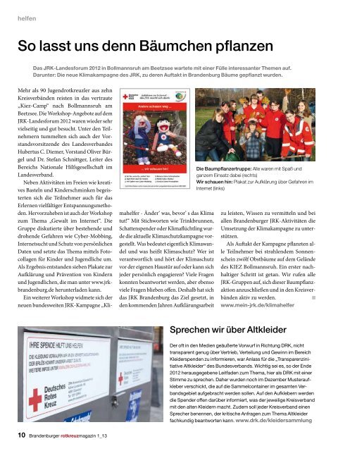 magazin - DRK Landesverband Brandenburg eV