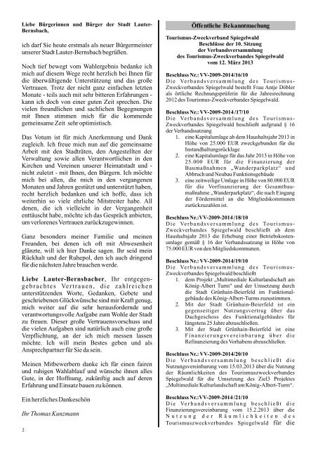 itteilungsblatt - Stadt Lauter / Sachsen