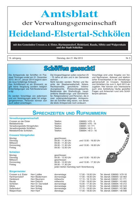 Amtsblatt 05/13 - Hartmannsdorf