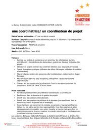 une coordinatrice/ un coordinateur de projet