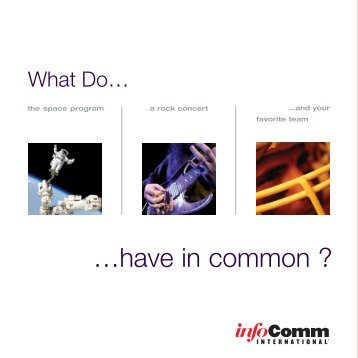 InfoComm International Careers Brochure