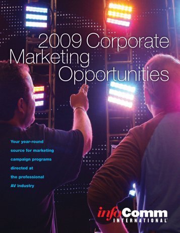 2009 Corporate Marketing Opportunities - InfoComm