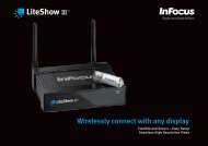 Datasheet for InFocus LiteShow III Wireless Adapter