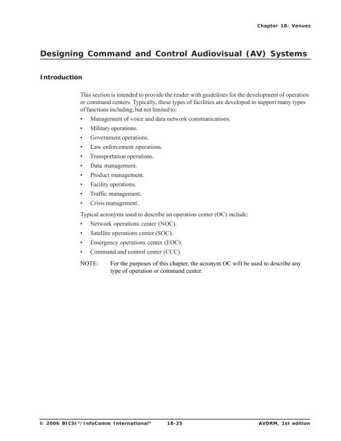 AV Design Reference Manual - InfoComm