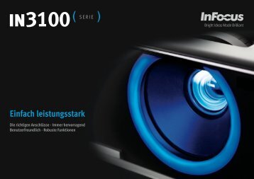 InFocus IN3100 Series Datasheet (German)