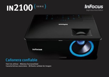 InFocus IN2100 Series Datasheet (Spanish)