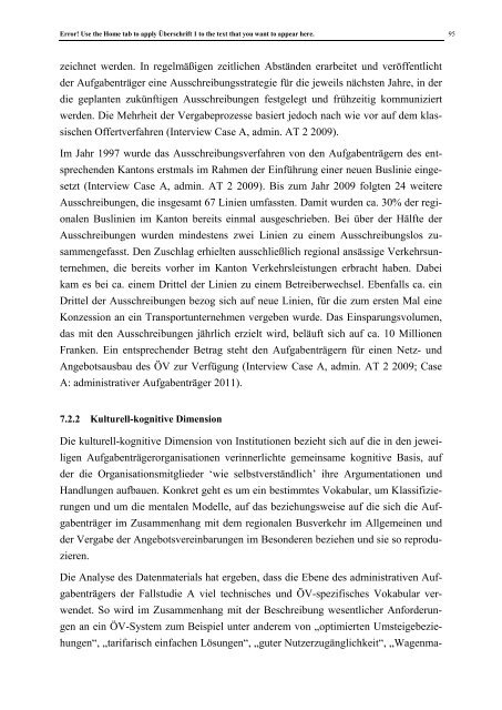 Multiple Rationalitäten der kantonalen ... - Universität St.Gallen