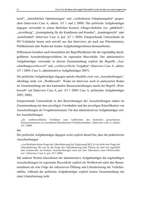 Multiple Rationalitäten der kantonalen ... - Universität St.Gallen