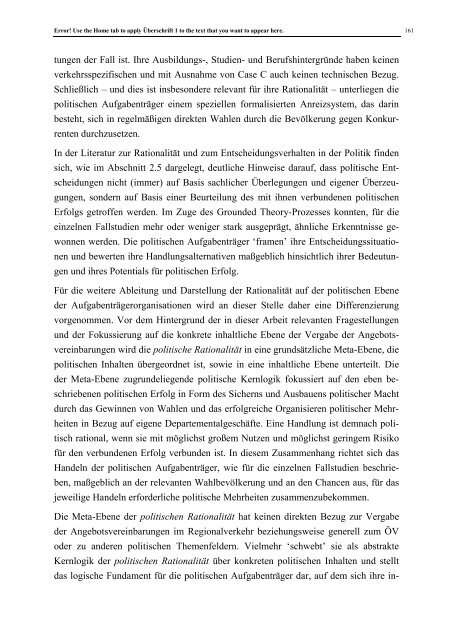 Multiple Rationalitäten der kantonalen ... - Universität St.Gallen