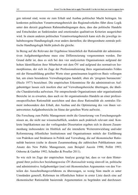 Multiple Rationalitäten der kantonalen ... - Universität St.Gallen
