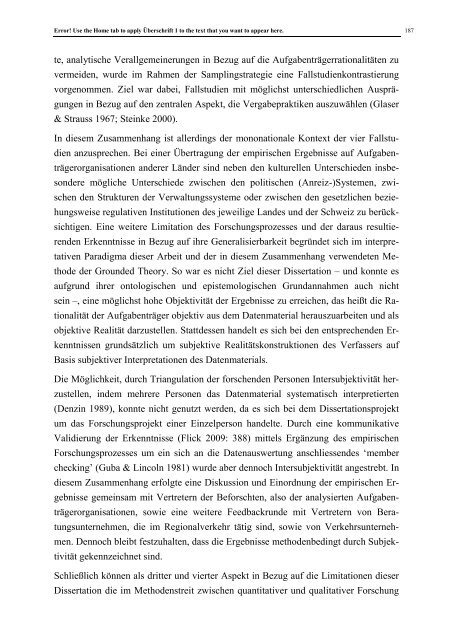 Multiple Rationalitäten der kantonalen ... - Universität St.Gallen