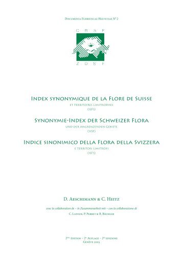 Gesamte Publikation - Info Flora