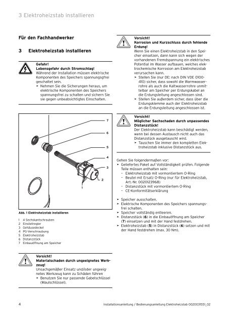 INT Installation instructions / Operating manual