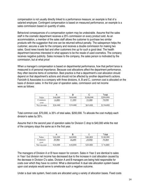 Chapter Nine- Activity-Based Costing