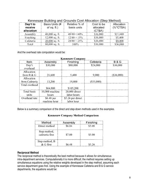 Chapter Nine- Activity-Based Costing